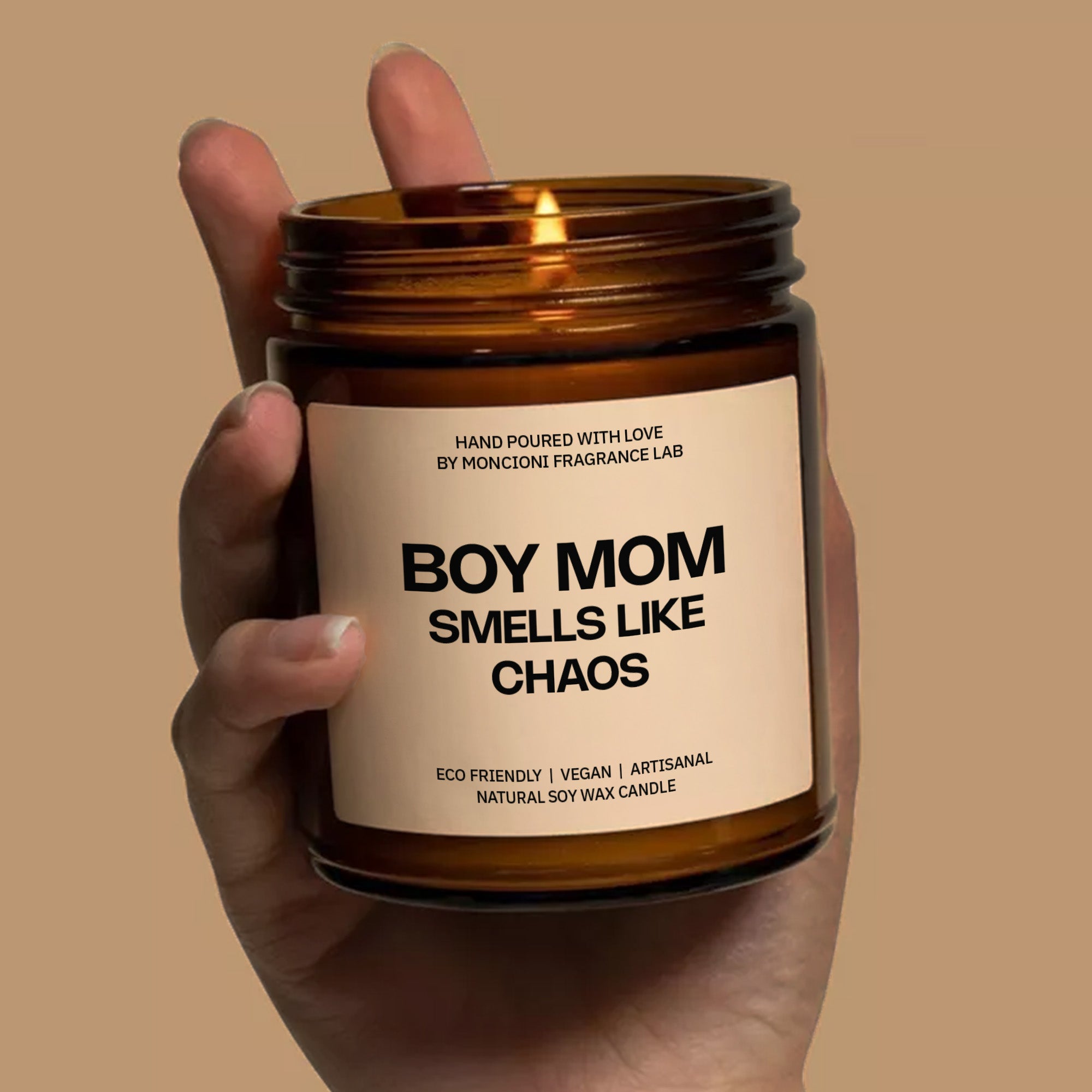 Boy Mom Smells Like Chaos Scented Soy Candle