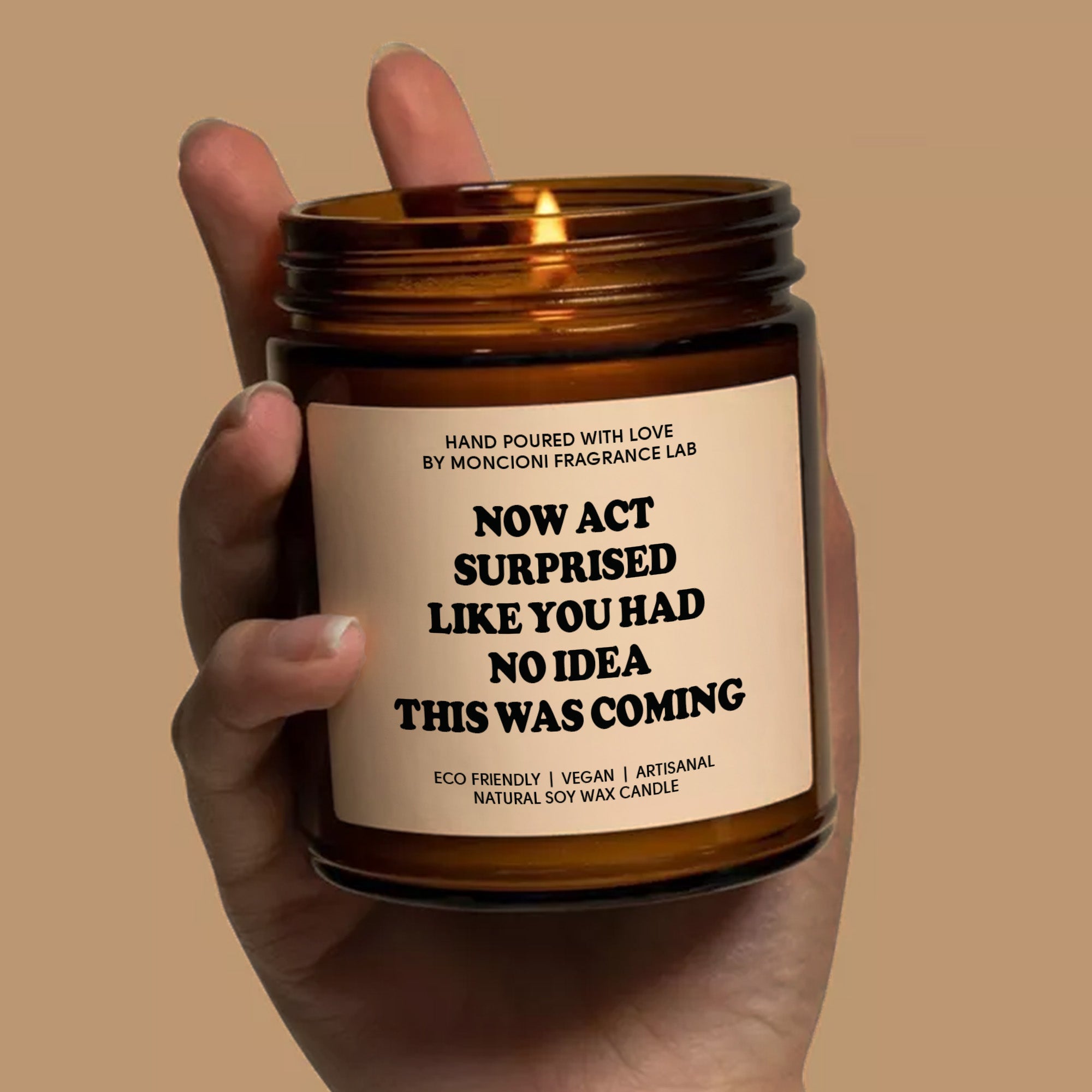 Act Surprised Like You Had No Idea Scented Soy Candle