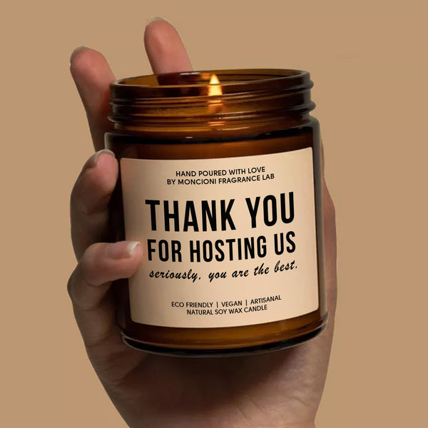 Thank You For Hosting Us Scented Soy Candle