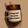 Congrats On Your New Home Scented Soy Candle