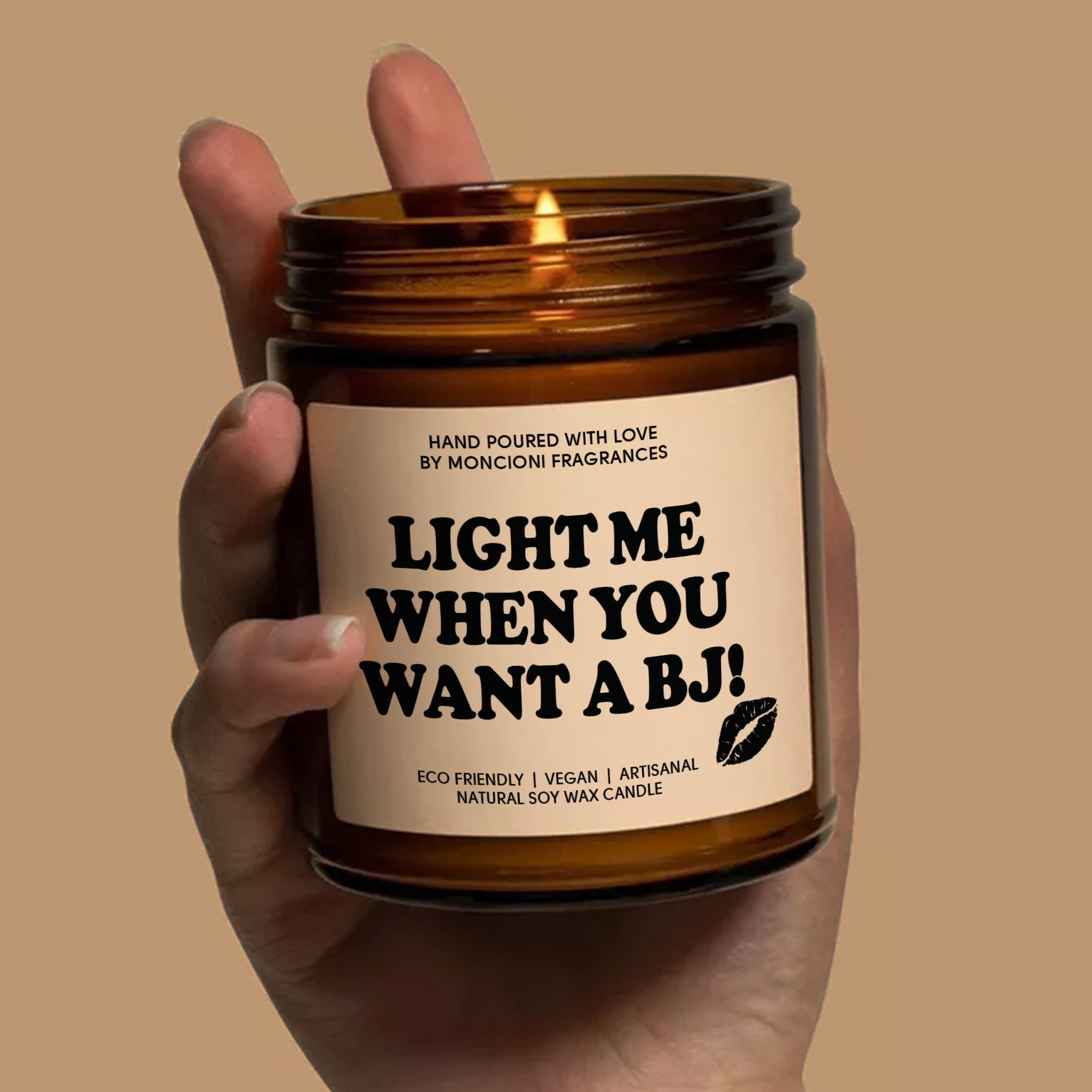 Light Me When You Want A BJ Candle Scented Soy Candle