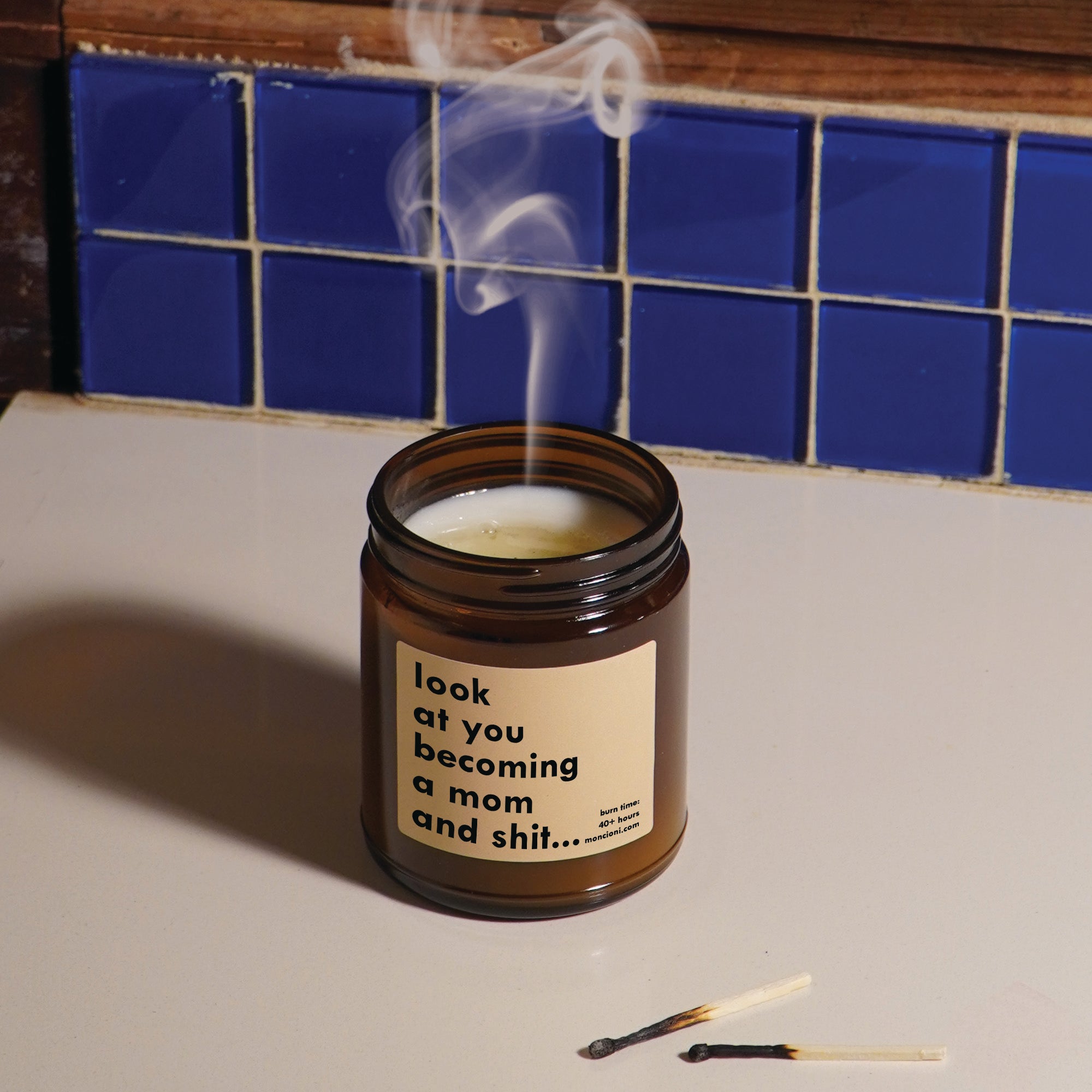 Look At You Becoming A Mom And Shit Scented Soy Candle