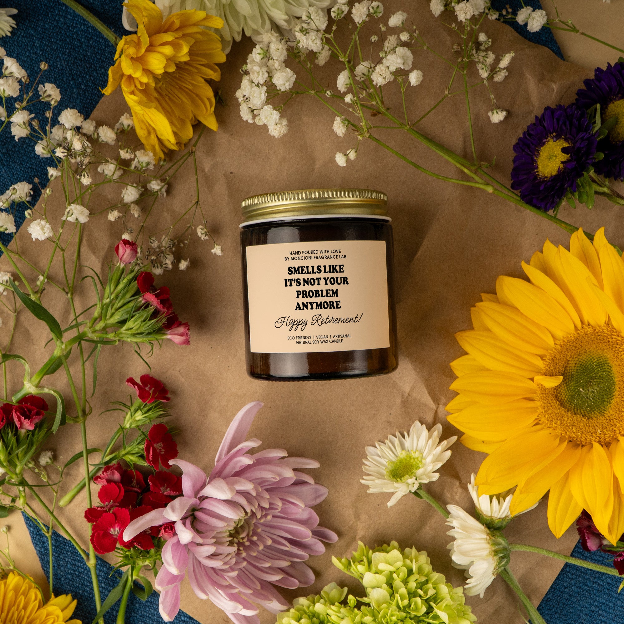 Smells Like It's Not Your Problem Scented Soy Candle